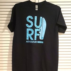 SURF TSHIRT Ocean Swim NWT medium black